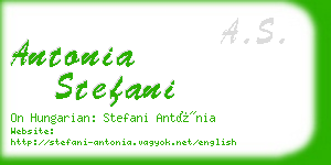antonia stefani business card
